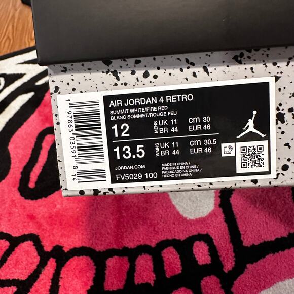 Jordan 4 Retro White Cement (2025) – Size 12 – Brand New main image 7